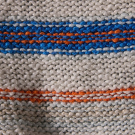 Cotton Ln Cropd Crew Neck Sweater in Multi White | James Perse Los Angeles