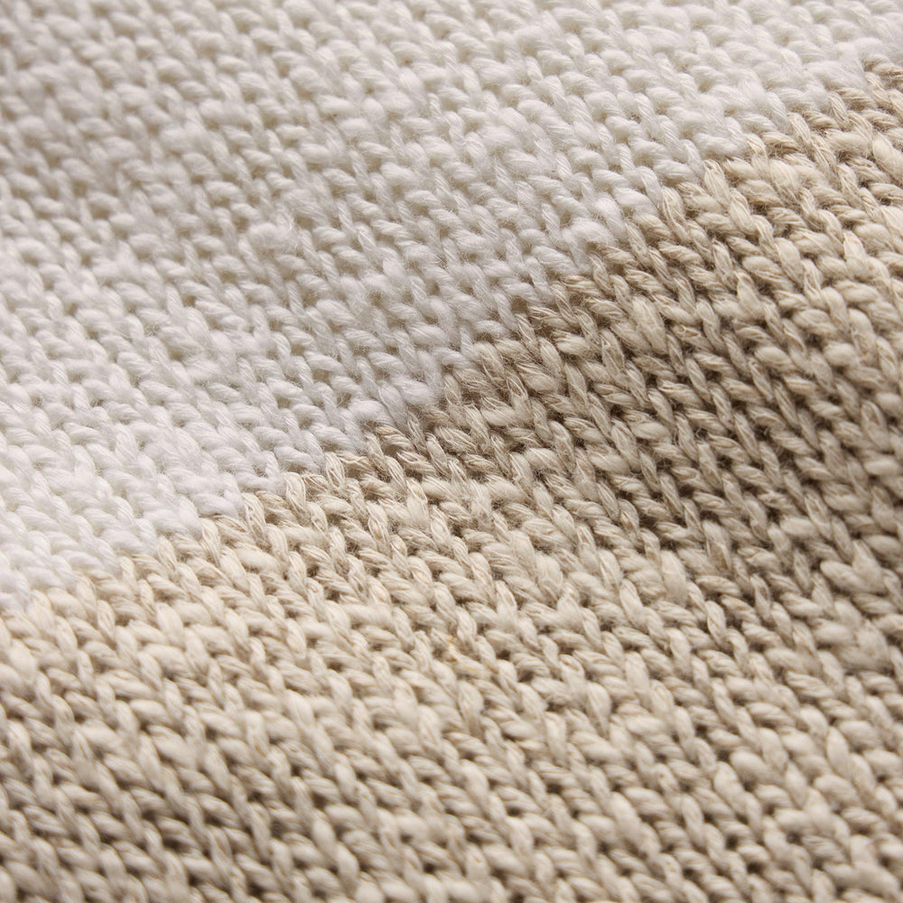 Surf Stripe Cotton Linen Sweater in Natural/White | James Perse Los Angeles