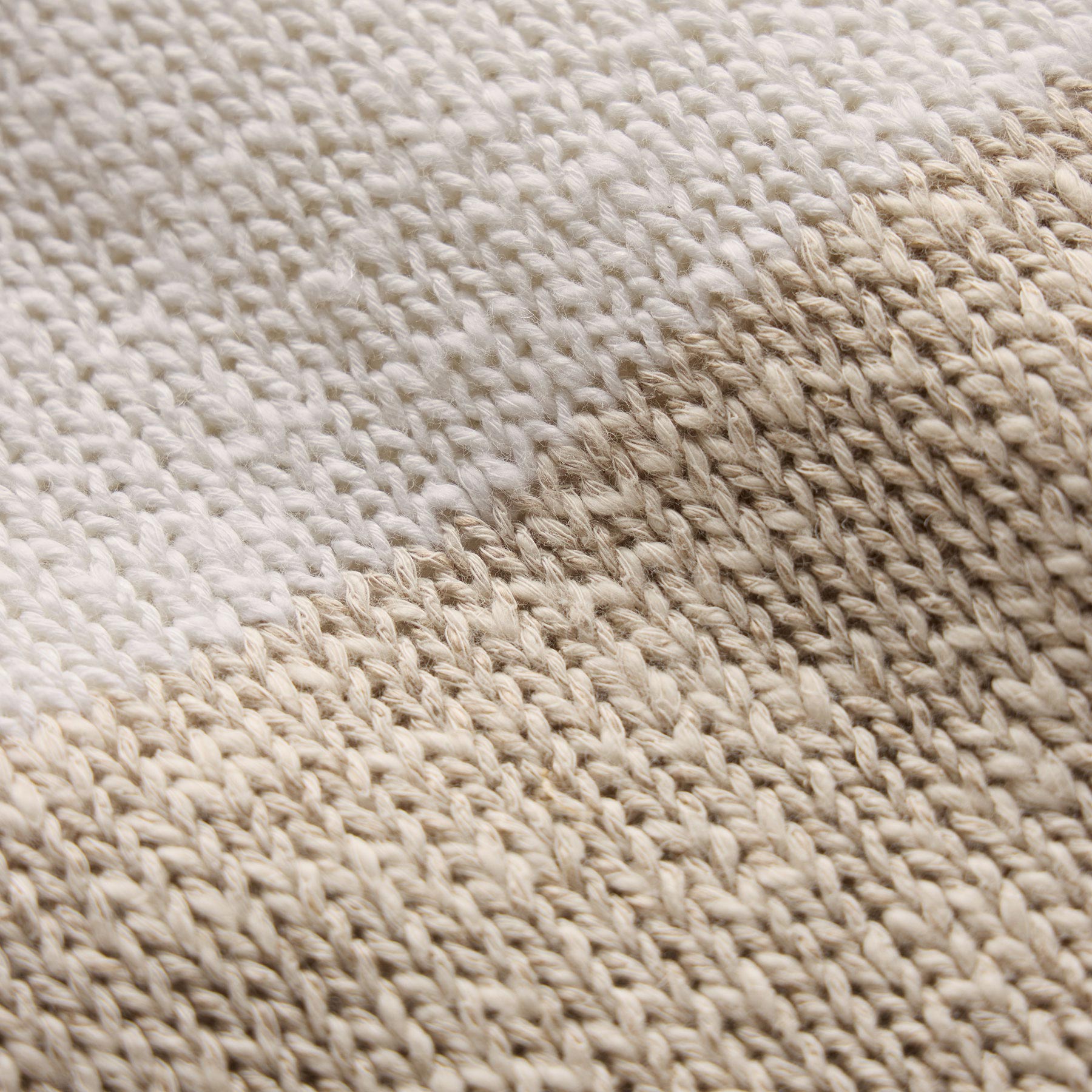 Surf Stripe Cotton Linen Sweater in Natural/White | James Perse Los Angeles