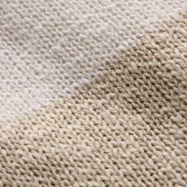Surf Stripe Cotton Linen Sweater in Natural/White | James Perse Los Angeles