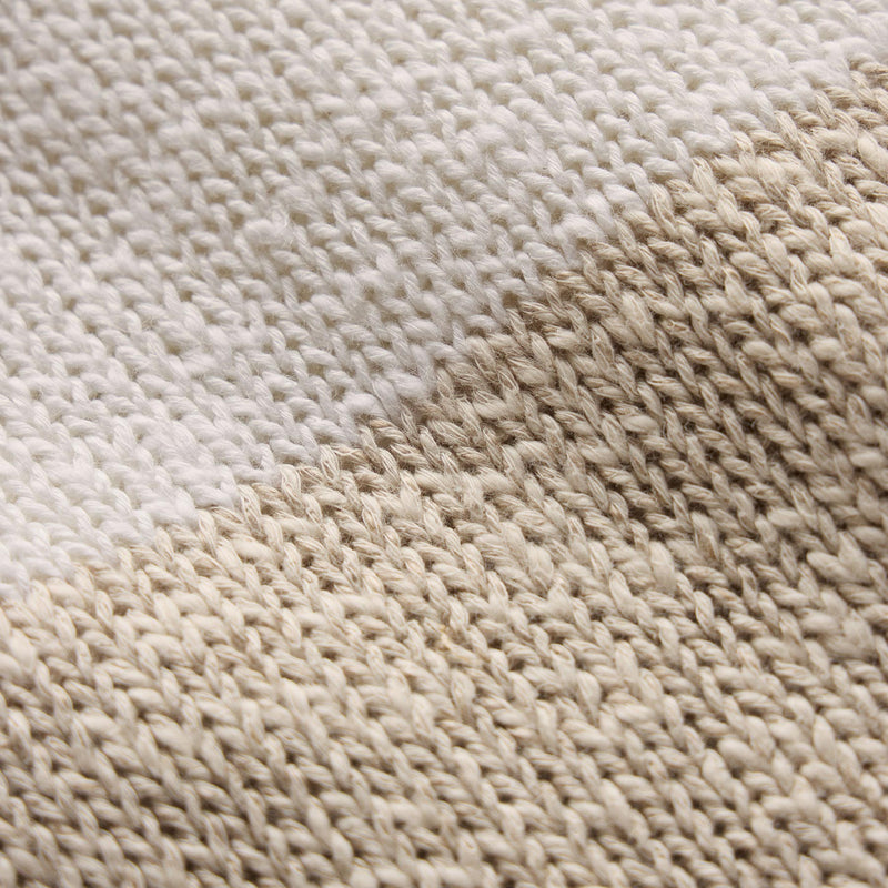 Surf Stripe Cotton Linen Sweater in Natural/White | James Perse Los Angeles