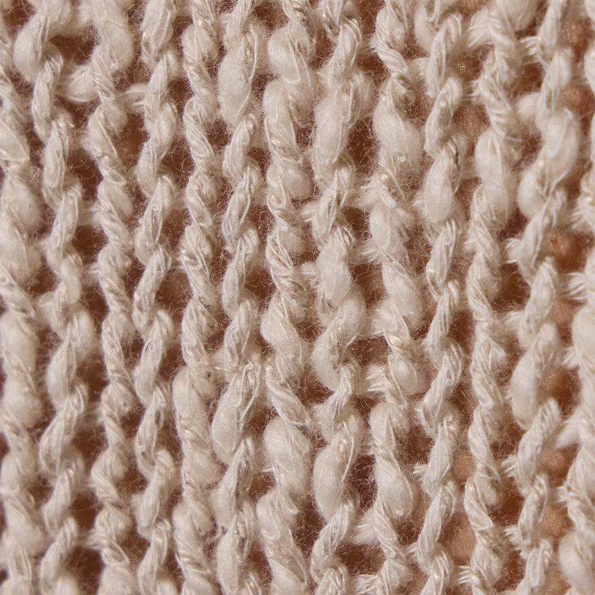 Cotton Linen Knit Crew Neck in Natural | James Perse Los Angeles