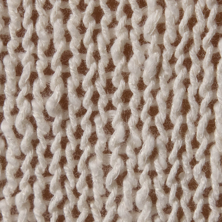 Cotton Linen Knit Crew Neck in White | James Perse Los Angeles