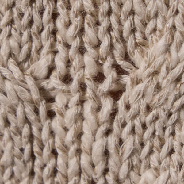 Cotton Linen Cable Knit Vest in Natural | James Perse Los Angeles