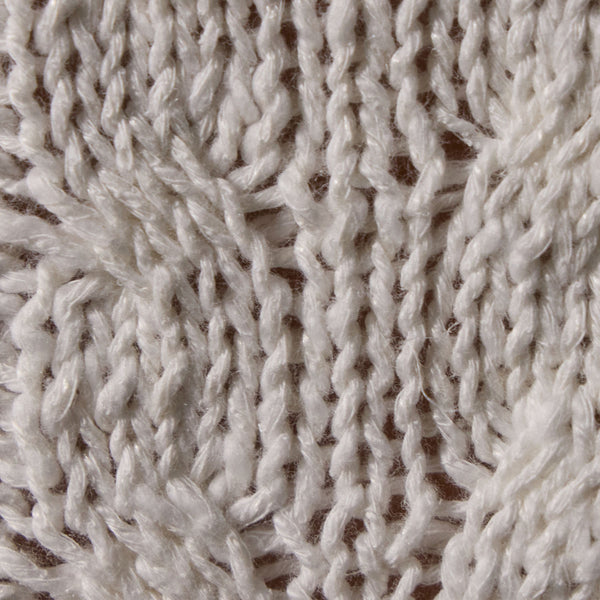 Cotton Linen Cable Knit Vest in White | James Perse Los Angeles
