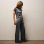 Wool Jersey Lounge Tee in Heather Charcoal | James Perse Los Angeles