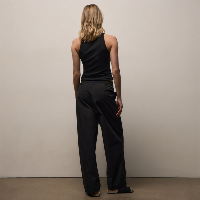 Italian Heavy Poplin Relaxed Pant in Black | James Perse Los Angeles