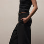 Italian Heavy Poplin Relaxed Pant in Black | James Perse Los Angeles