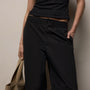 Italian Heavy Poplin Relaxed Pant in Black | James Perse Los Angeles