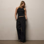 Italian Heavy Poplin Relaxed Pant in Black | James Perse Los Angeles