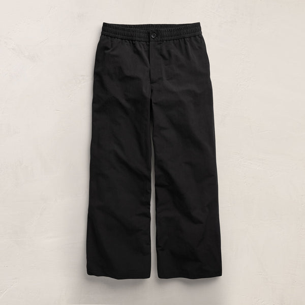 Italian Heavy Poplin Relaxed Pant in Black | James Perse Los Angeles
