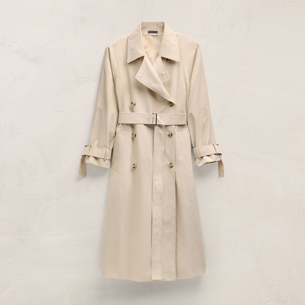 Italian Heavy Poplin Trench Coat - Beige