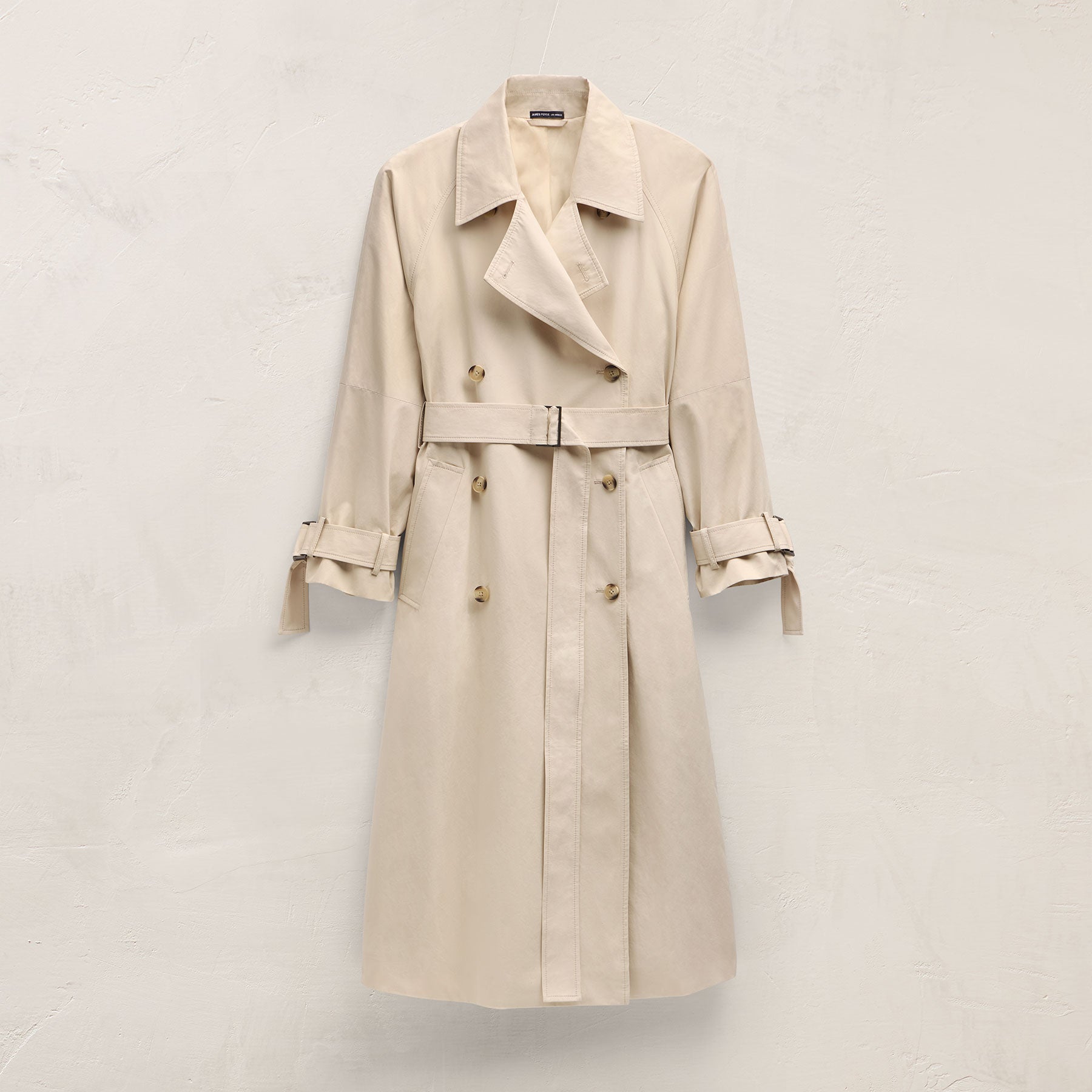 Italian Heavy Poplin Trench Coat - Beige