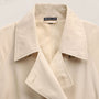 Italian Heavy Poplin Trench Coat in Beige | James Perse Los Angeles