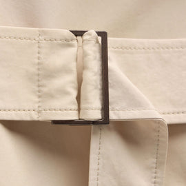 Italian Heavy Poplin Trench Coat in Beige | James Perse Los Angeles