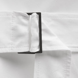 Italian Heavy Poplin Trench Coat in White | James Perse Los Angeles