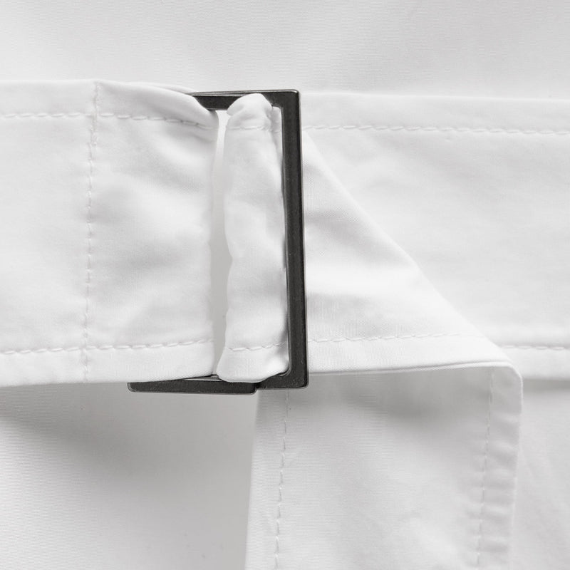 Italian Heavy Poplin Trench Coat in White | James Perse Los Angeles