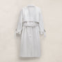 Italian Heavy Poplin Trench Coat in White | James Perse Los Angeles