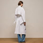 Italian Heavy Poplin Trench Coat in White | James Perse Los Angeles