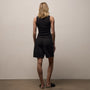 Italian Heavy Poplin Relaxed Short in Black | James Perse Los Angeles