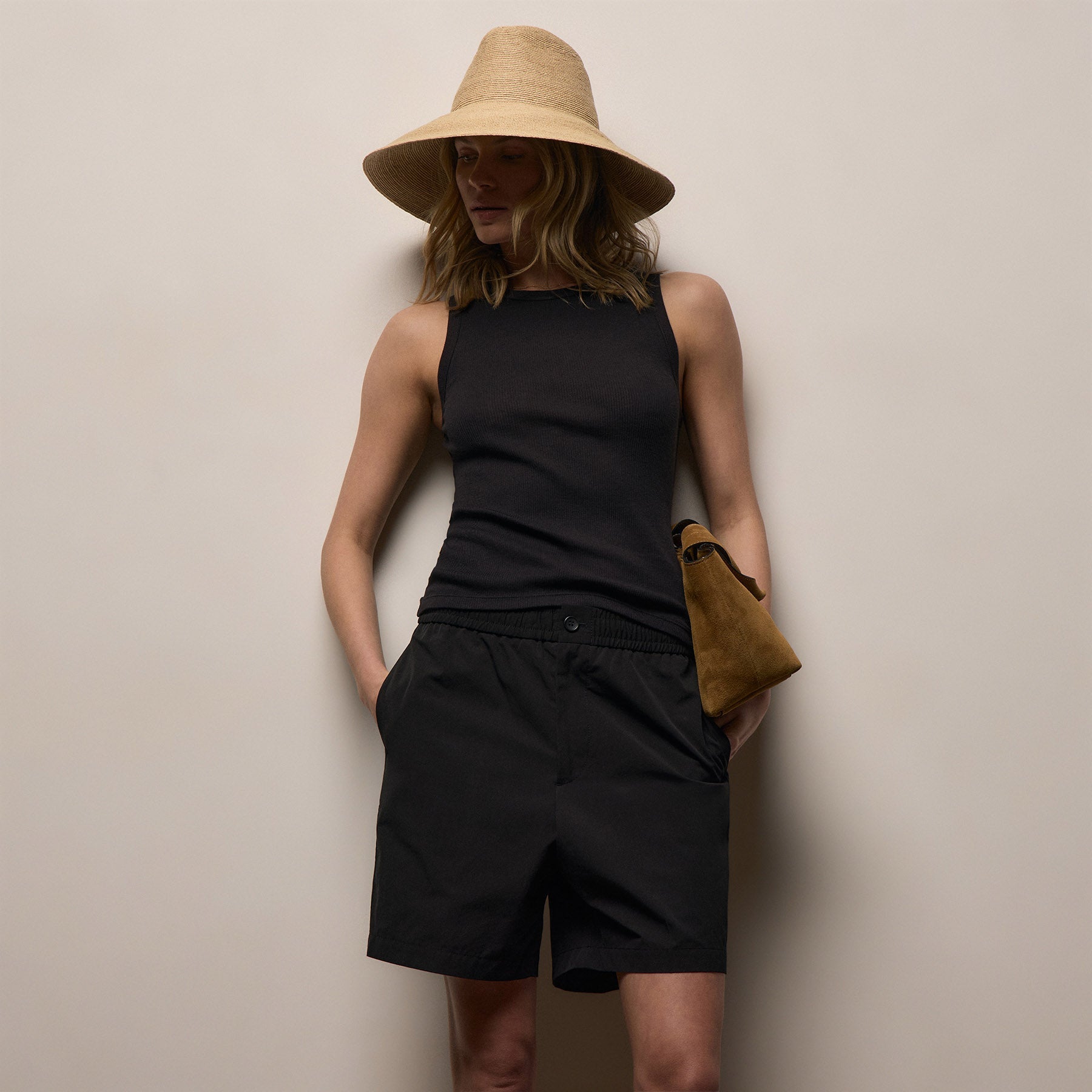 Italian Heavy Poplin Relaxed Short from James Perse - $395