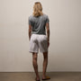 Italian Heavy Poplin Relaxed Short in White | James Perse Los Angeles