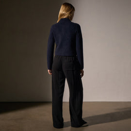 Sweater Knit Jacket in Navy | James Perse Los Angeles