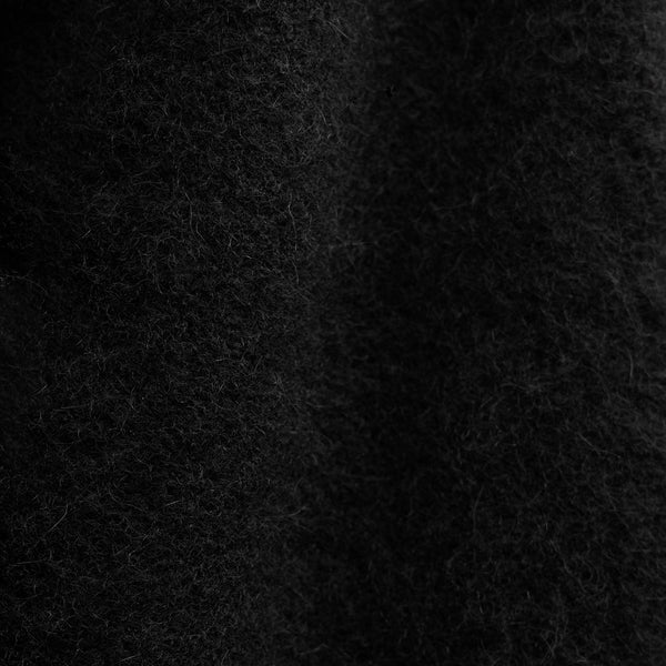 Wool Alpaca Button Front Jacket in Black | James Perse Los Angeles FLAT