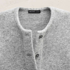 Wool Alpaca Button Front Jacket in Mid Grey | James Perse Los Angeles FLAT