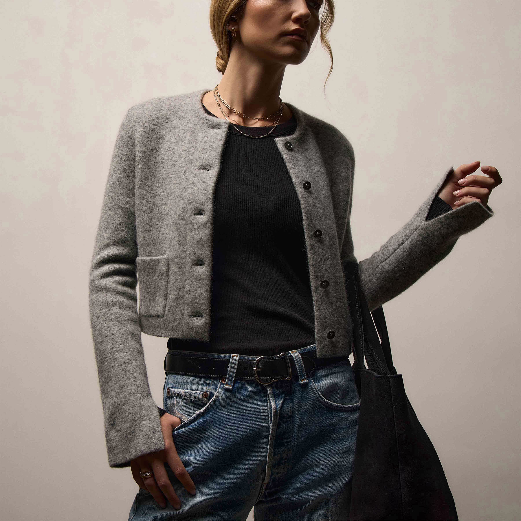 Wool Alpaca Cardigan Jacket