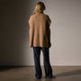Waffle Knit Funnel Neck Tunic in Camel | James Perse Los Angeles
