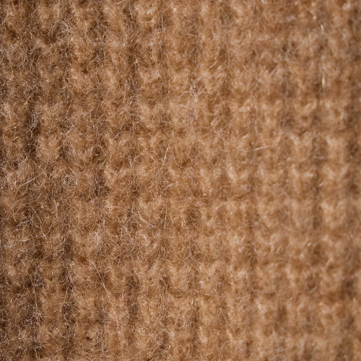 Waffle Knit Funnel Neck Tunic in Camel | James Perse Los Angeles