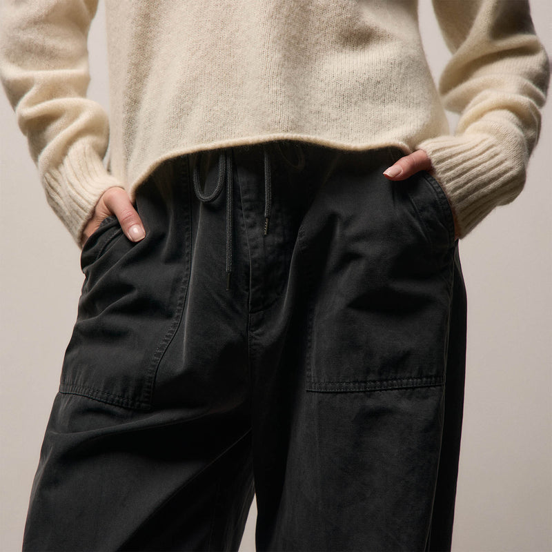 Cotton Cashmere Brushed Twill Pant in Magma Pigment | James Perse Los Angeles