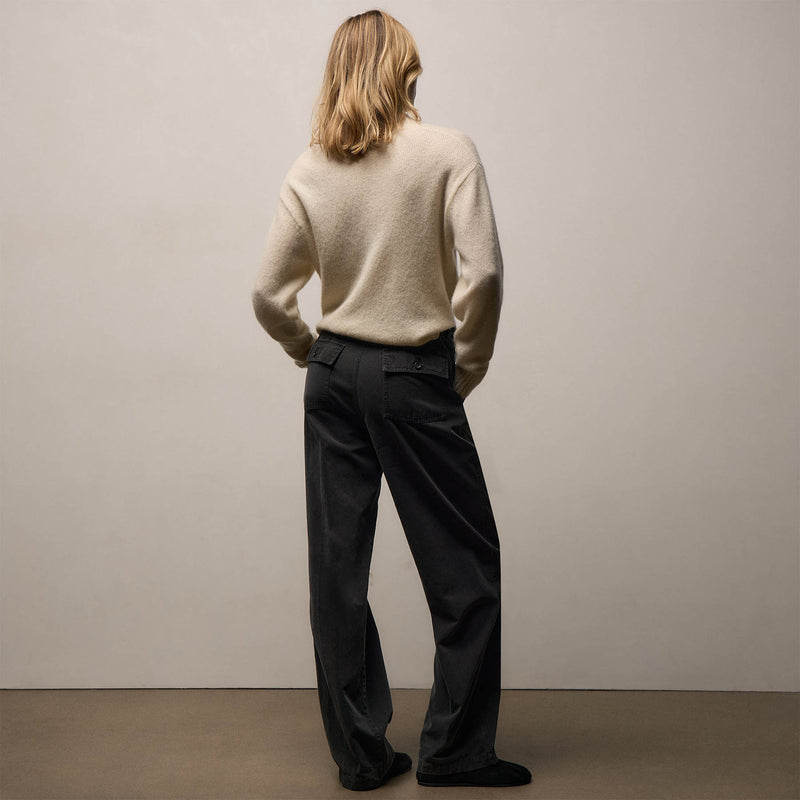 Cotton Cashmere Brushed Twill Pant in Magma Pigment | James Perse Los Angeles