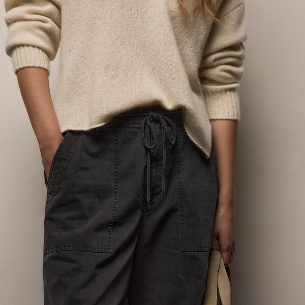 Cotton Cashmere Brushed Twill Pant in Magma Pigment | James Perse Los Angeles