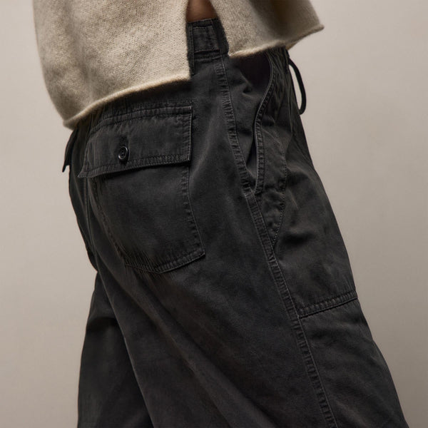Cotton Cashmere Brushed Twill Pant in Magma Pigment | James Perse Los Angeles
