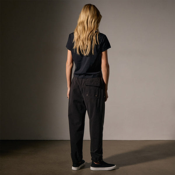 Cotton Terry Flight Pant in Black | James Perse Los Angeles