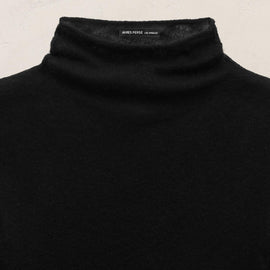 Sheer Mock Neck Top in Black | James Perse Los Angeles