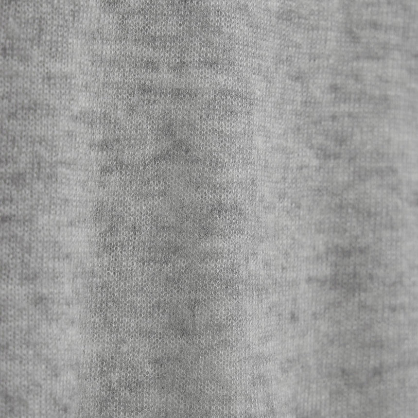 Sheer Mock Neck Top in Heather Grey | James Perse Los Angeles