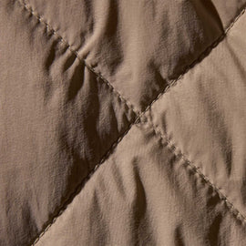 Sherpa Lined Insulated Snap Front Jacket  in Light Tan/Natural | James Perse Los Angeles