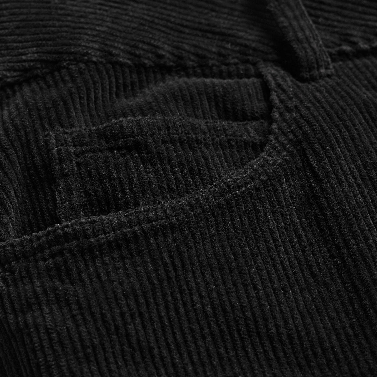 Corduroy Straight Leg Pant - Black | James Perse Los Angeles