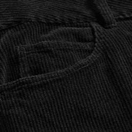 Corduroy Straight Leg Pant - Black | James Perse Los Angeles