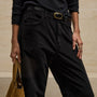 Corduroy Straight Leg Pant in Black | James Perse Los Angeles
