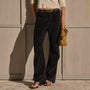 Corduroy Straight Leg Pant - Black | James Perse Los Angeles