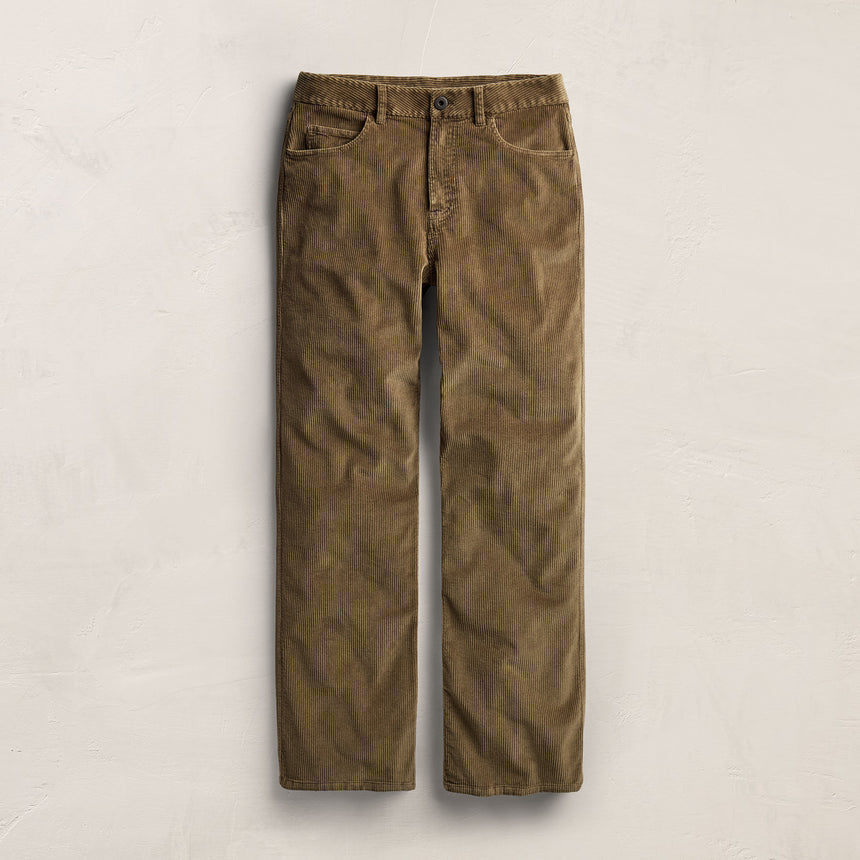 Corduroy Straight Leg Pant - Earth Pigment | James Perse Los Angeles