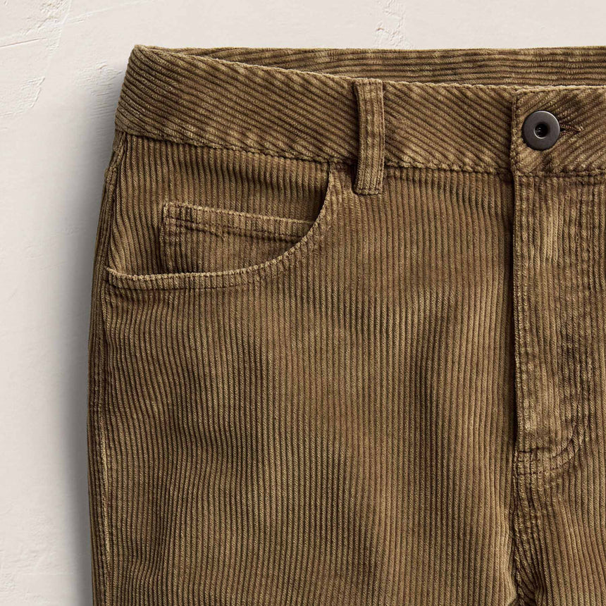 Corduroy Straight Leg Pant - Earth Pigment | James Perse Los Angeles