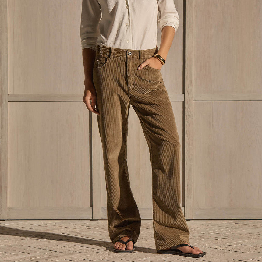Corduroy Straight Leg Pant - Earth Pigment