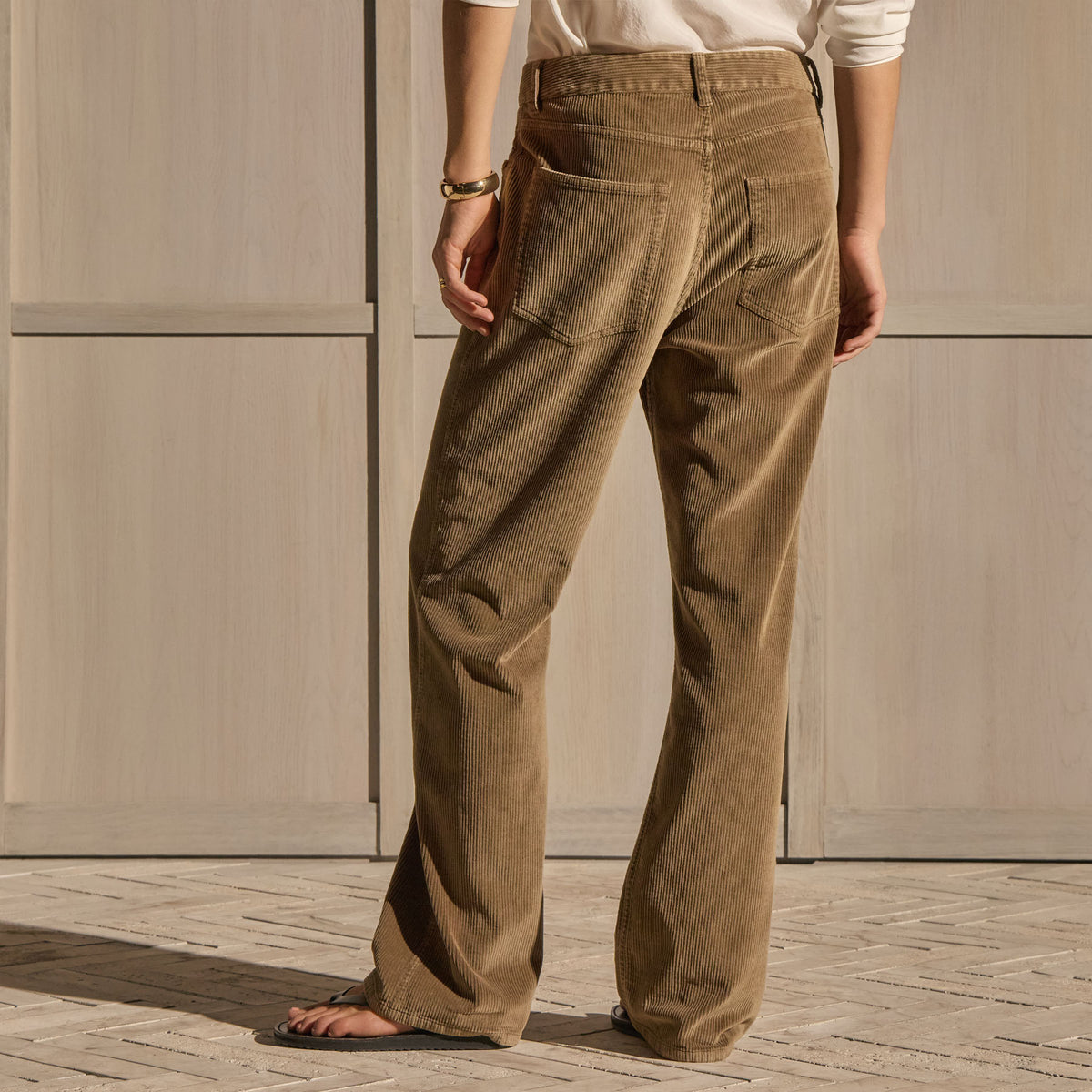 Corduroy Straight Leg Pant - Earth Pigment