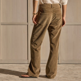 Corduroy Straight Leg Pant - Earth Pigment