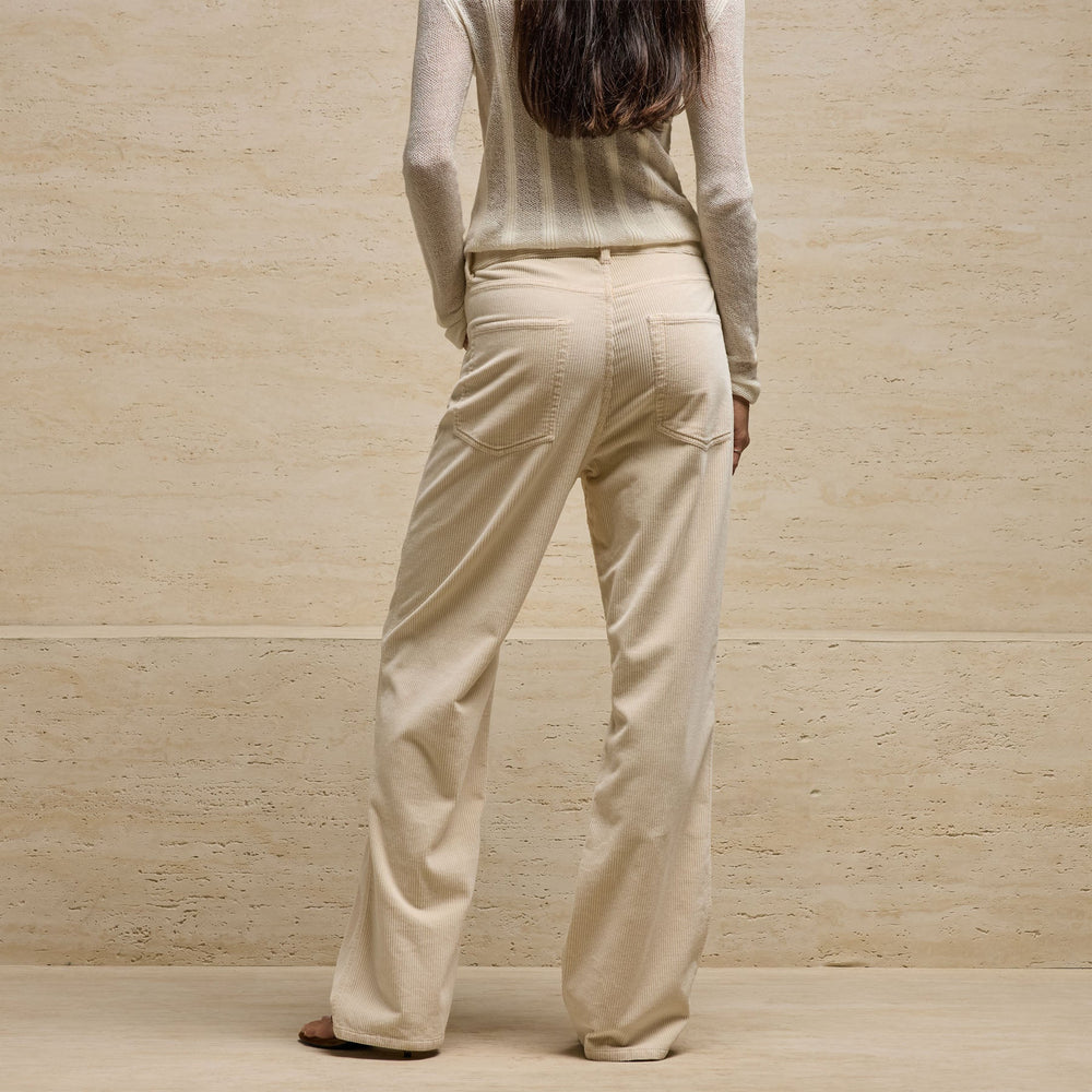 Corduroy Straight Leg Pant in Sandshell Pigment | James Perse Los Angeles